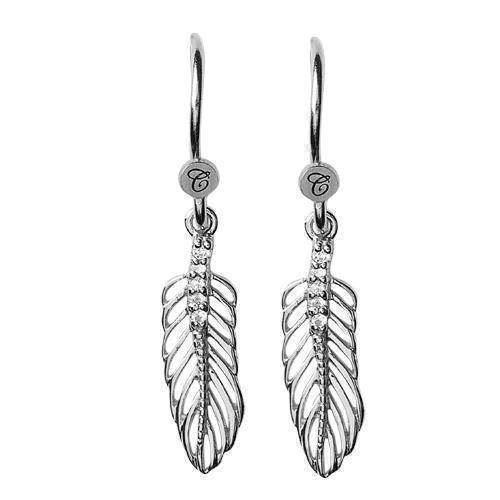 Image of Feathers 925 sterling sølv øreringe fra Christina Collect